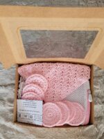 Margnota andlitsskífur og þvottastykki. Gjafapakkning - bleikt - Image 2