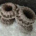 Ungbarna Bomsur brúnt með brúnum loðkanti