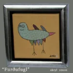 "Furðufugl" 10x10 cm