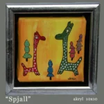 "Spjall" 10x10 cm