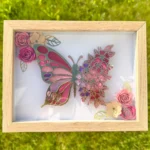 Rammi með fiðrildi