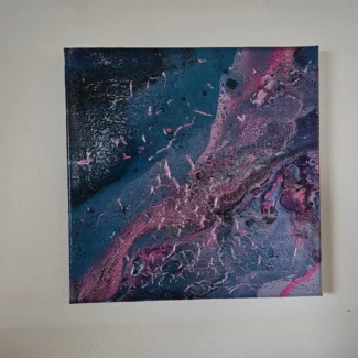 Fluid paint verk stærd 30*30 cm